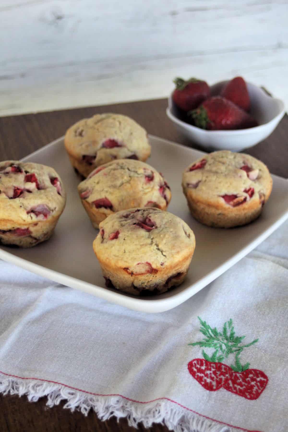 Easy Strawberry Muffins Kneady Girl