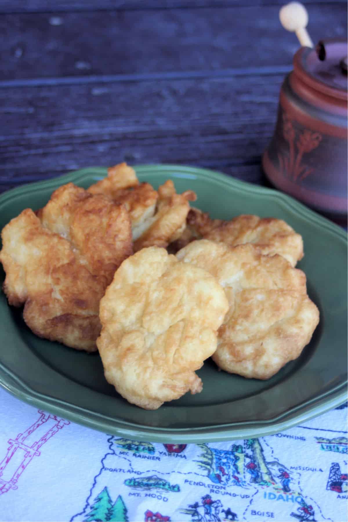 Fried dough on the go, from a woman who's on the go