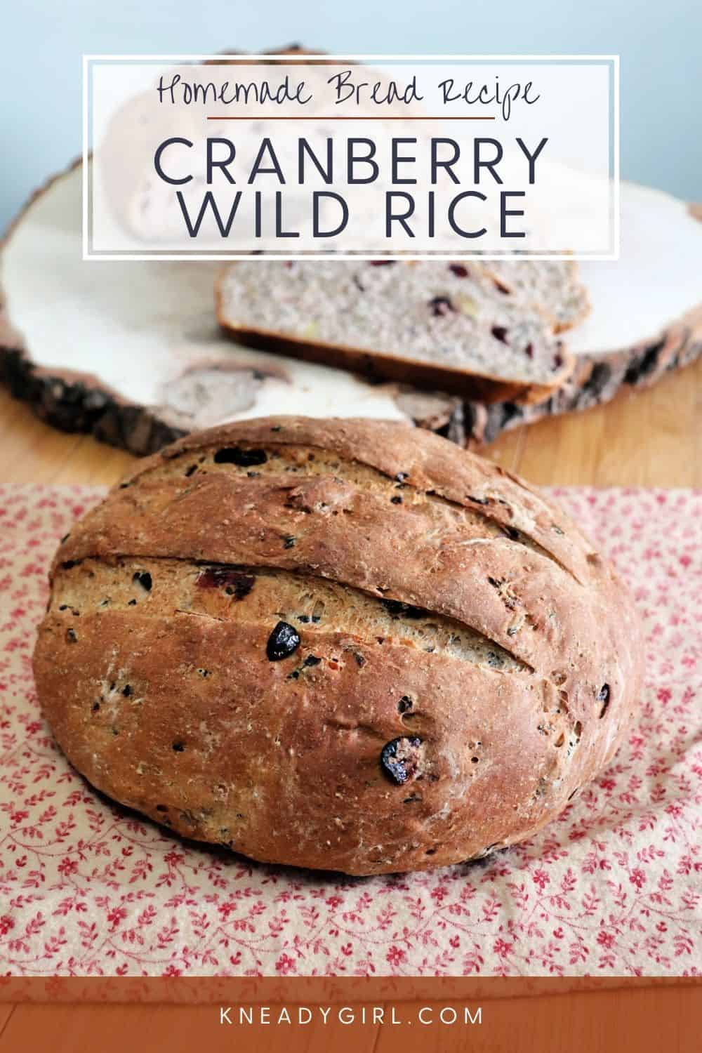 Wild Rice Cranberry Bread Kneady Girl